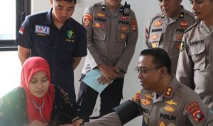 POLRES PASANGKAYU GELAR DONOR DARAH SAMBUT HARI BHAYANGKARA KE-79