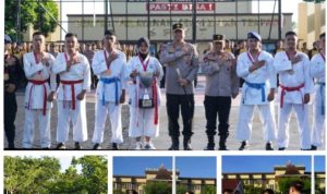 Kapolda Apresiasi Tim Karate Polda Sulbar: Prestasi Gemilang dan Meningkatkan Citra Polri