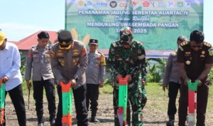 Polres Pasangkayu Tanam Jagung Serentak Dukung Swasembada Pangan Nasional 2025