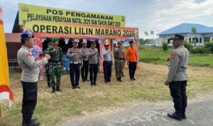 Apel Pagi Ops Lilin Marano 2025, Sinergitas Personel Pos Pam Anjungan Polres Pasangkayu Siap Amankan Nataru  ‎