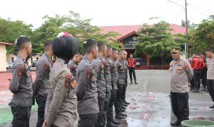 ‎Awali Pengabdian, Bintara Remaja Polri Angkatan 52 Disambut Tradisi di Polres Pasangkayu