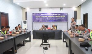 Satukan Persepsi Personel, Polres Pasangkayu Gelar Latpra Ops Keselamatan Marano 2026