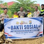 Sambut Hari Bhayangkara ke-80, Ditlantas Polda Sulbar Salurkan Sembako untuk Warga Kurang Mampu di Mamuju
