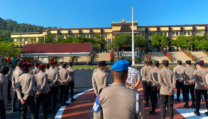 Apel Siaga Kompi Kerangka Polda Sulbar: 347 Personel Siap Bergerak Cepat Antisipasi Situasi Kamtibmas