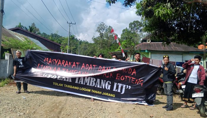 KOMUNITAS PEMUDA DAN MASYARAKAT ADAT BOTTENG BERSAMA PEMUDA LINGKAR TAMBANG DISTRIK BOTTENG KONSISTEN MENOLAK TAMBANG LOGAM TANAH JARANG