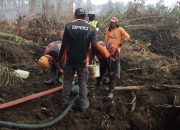 TRC BPBD Sulbar Bersama Tim Gabungan Terus Lakukan Pemadaman Karhutla di Desa Buana Sakti Tommo
