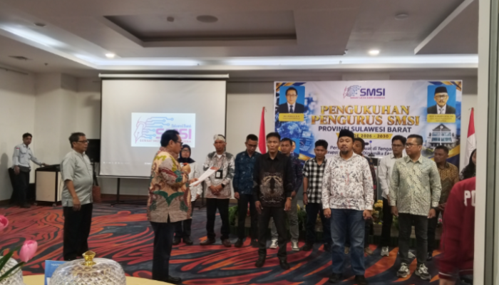 Pengurus SMSI Sulbar Resmi Dikukuhkan, Firdaus Tekankan Penguatan Perusahaan Media